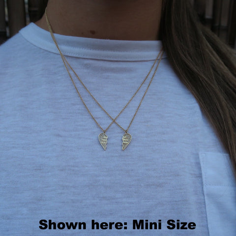 BFF Heart Necklace with Diamonds