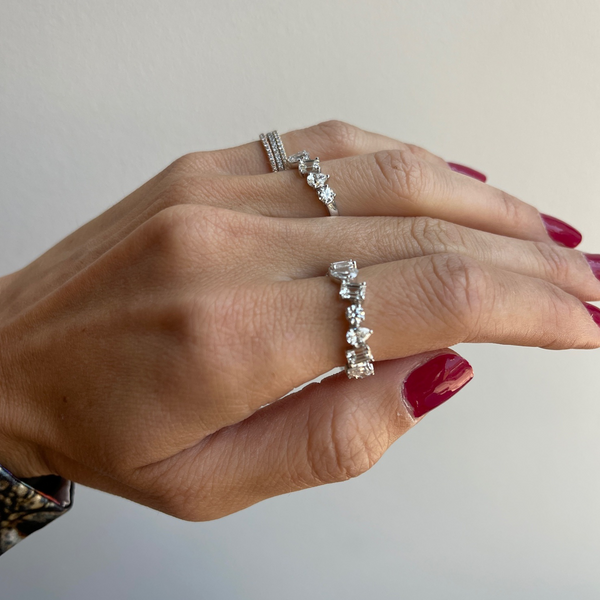 Multi Shape Diamond Band