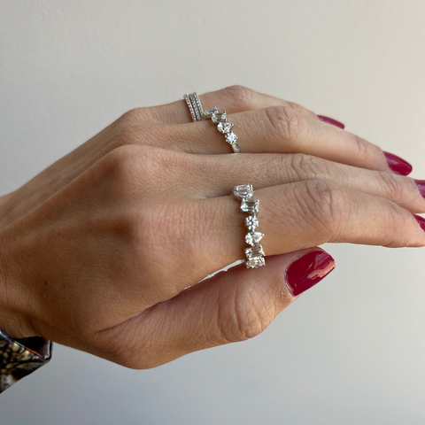 Multi Shape Diamond Band