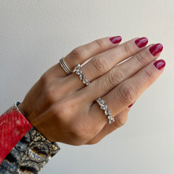 Multi Shape Diamond Band