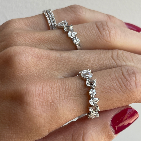 Multi Shape Diamond Band
