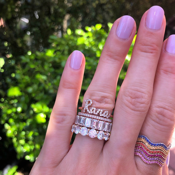 Call My Name Pave Diamond Ring