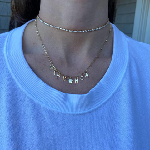 Mini Long Link Necklace