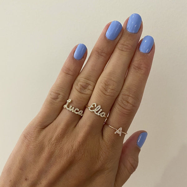 Call My Name Pave Diamond Ring
