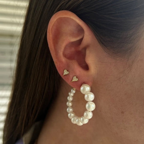 Pearl Hoop Earring