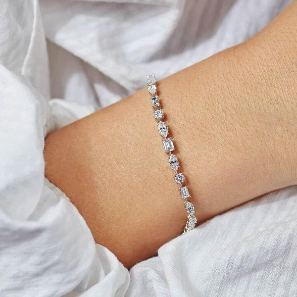 Mini Multi Shaped Diamond Bracelet