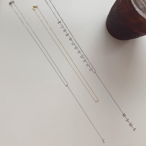 Two Name MAMA Lariat Necklace