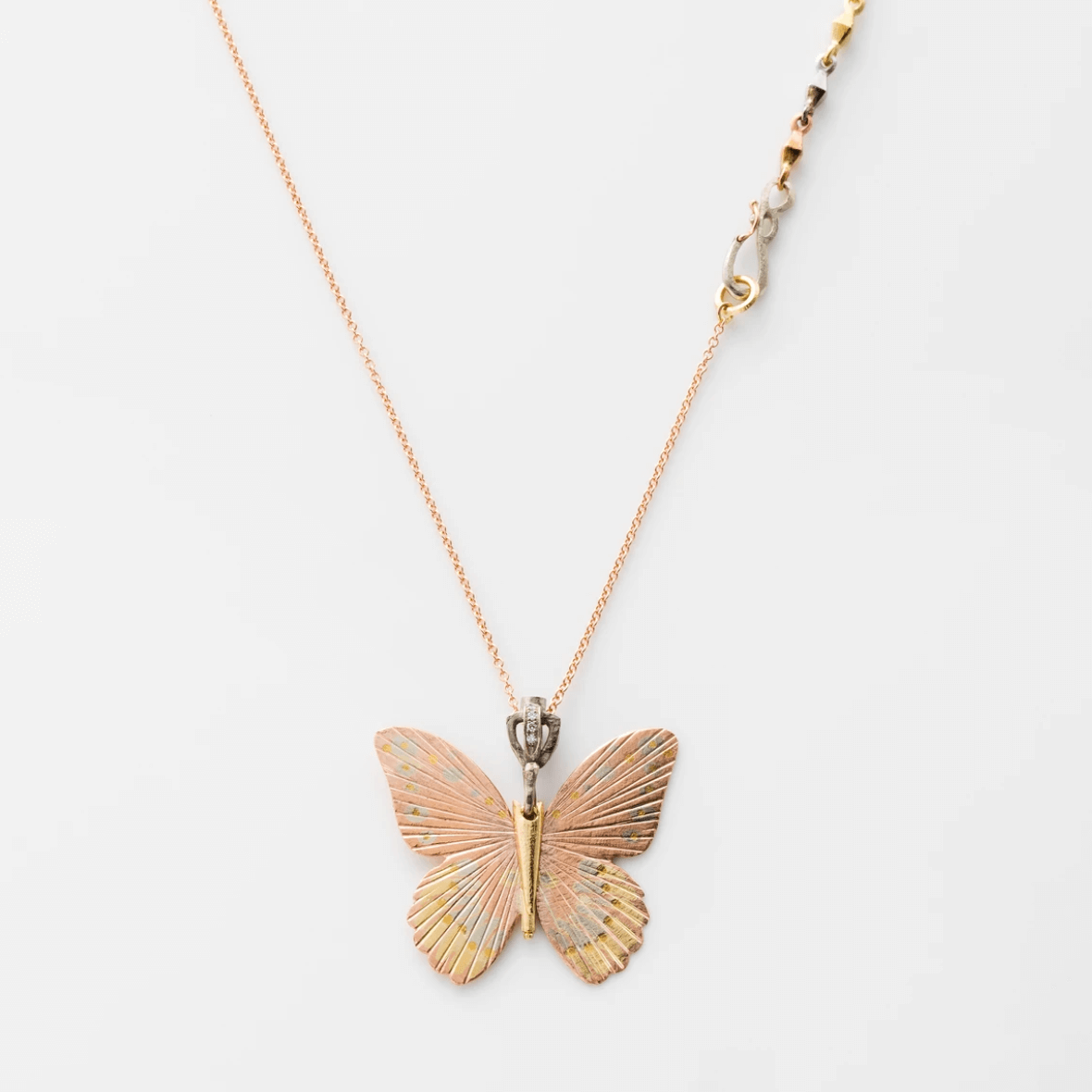 Large Golden Goliath Birdwing Necklace