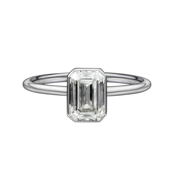 1.52 Carat Emerald Cut Solitaire Engagement Ring