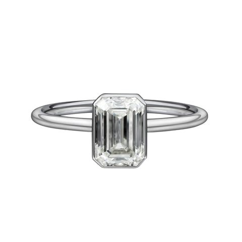 1.52 Carat Emerald Cut Solitaire Engagement Ring