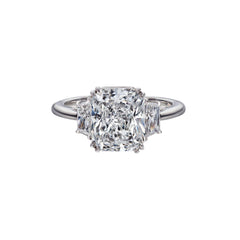 Link to the 4.10 Carat Radiant Cut Engagement Ring with Trapezoids Product