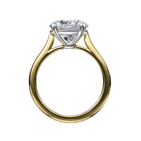 3.50 Carat Round Brilliant Cut Solitaire Engagement Ring