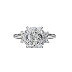 Link to the 3.01 Carat Radiant Cut Engagement Ring with Trapezoids Product