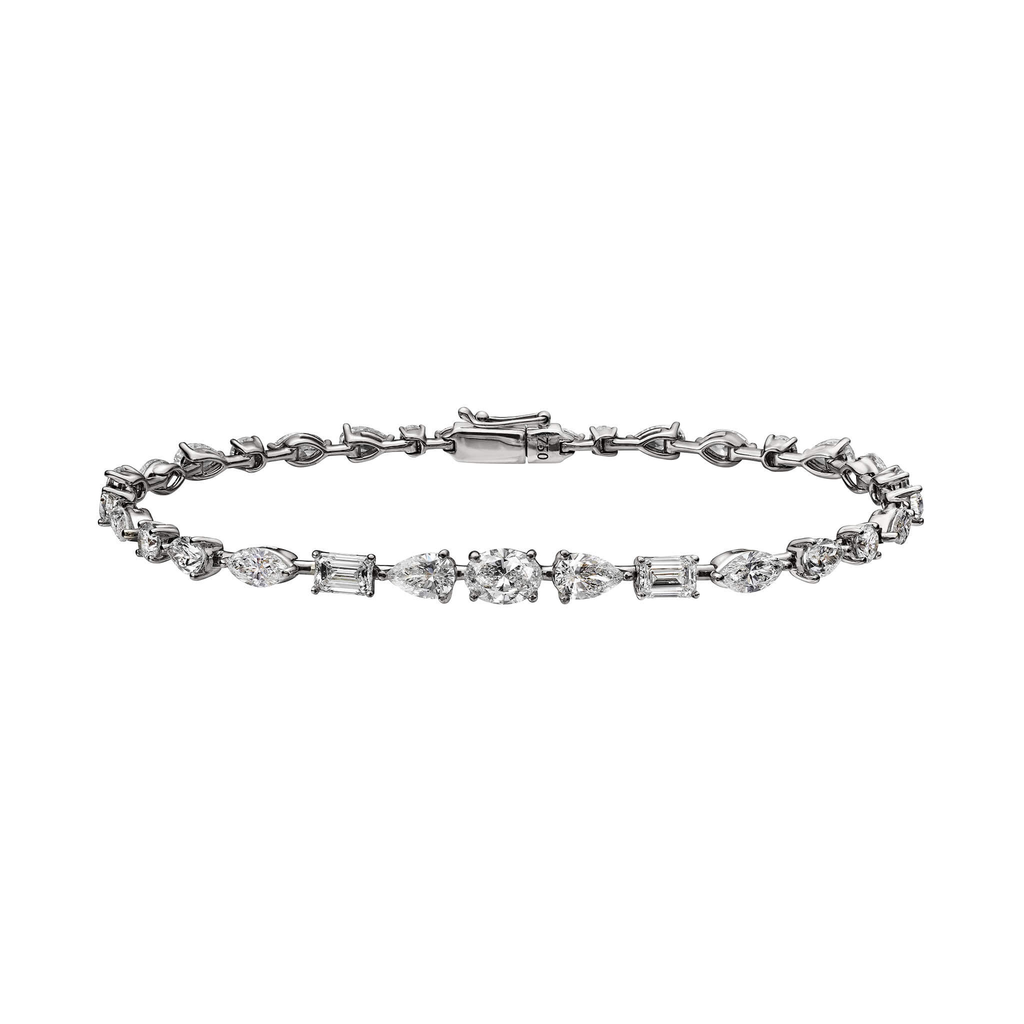 Medium Multi-Shape Diamond Bracelet