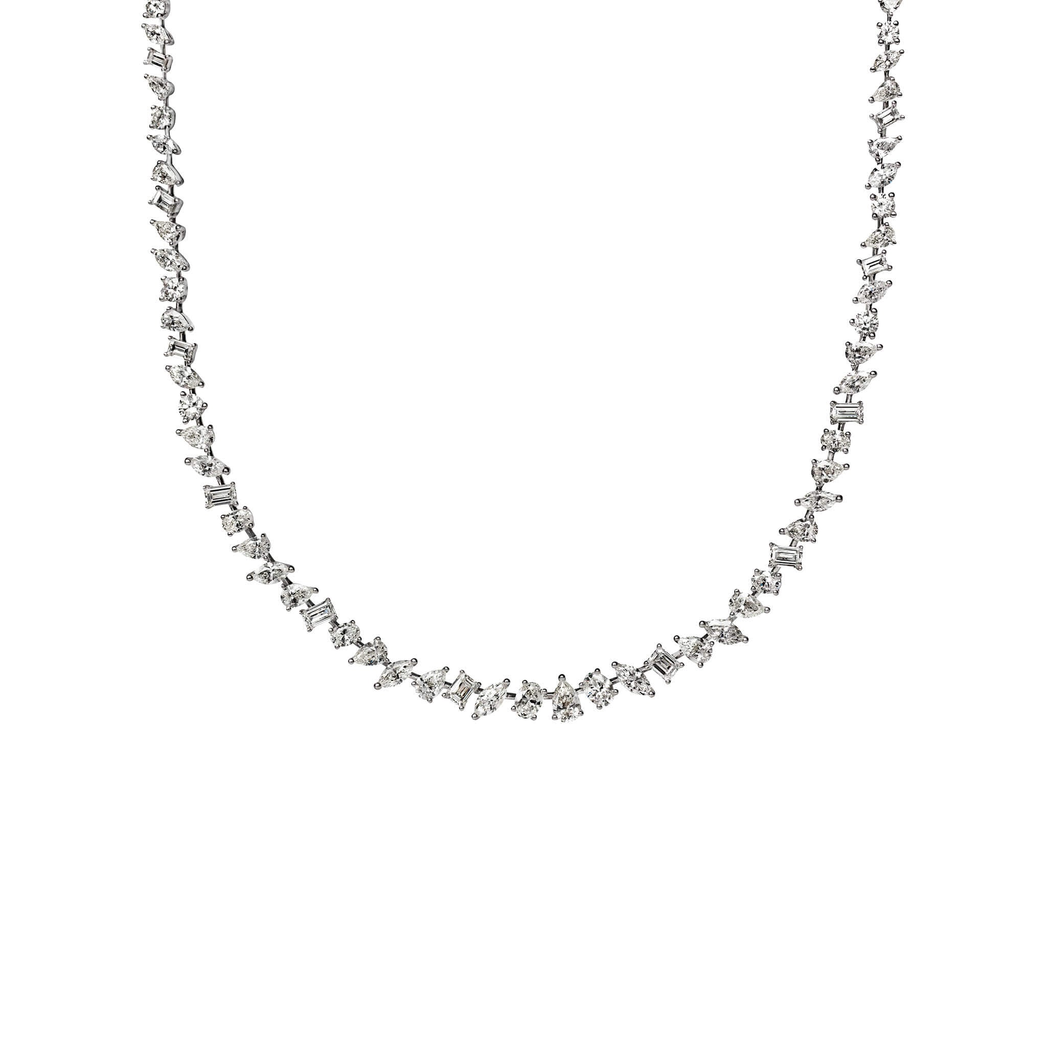 Multi-Shape Diamond Necklace