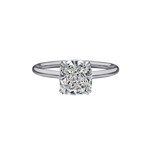 2.02 Carat Cushion Cut Solitaire Engagement Ring