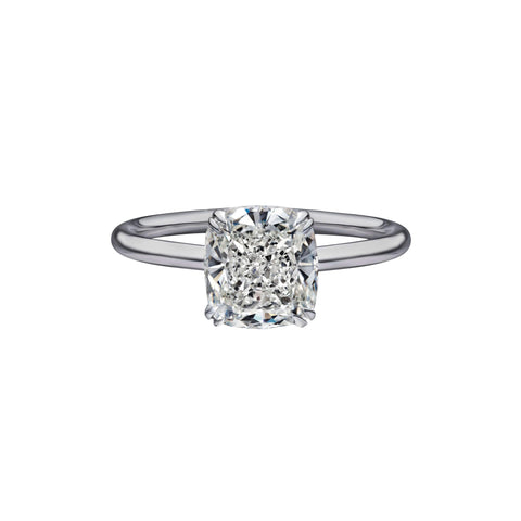 2.02 Carat Cushion Cut Solitaire Engagement Ring