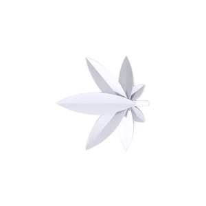Mini Slider Marijuana Leaf Charm