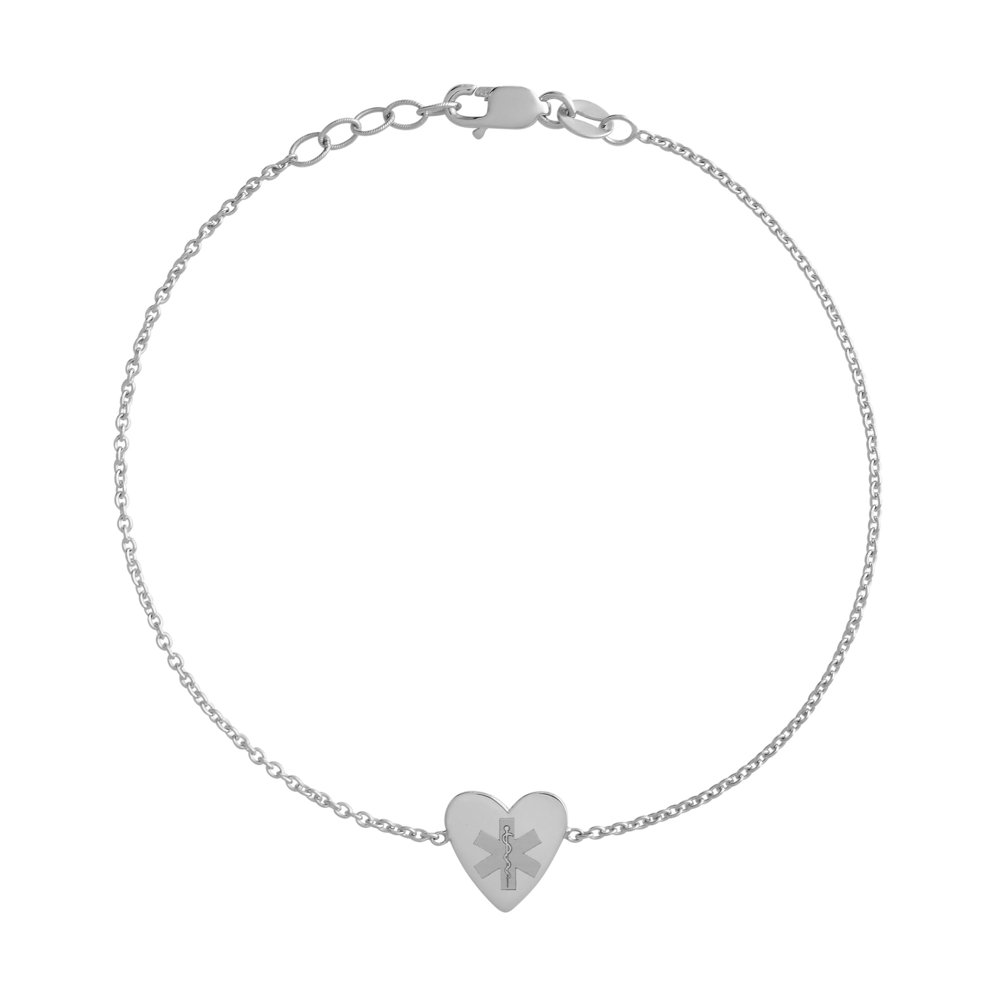 Medical Heart Bracelet