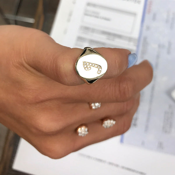Engraved Heart Ring