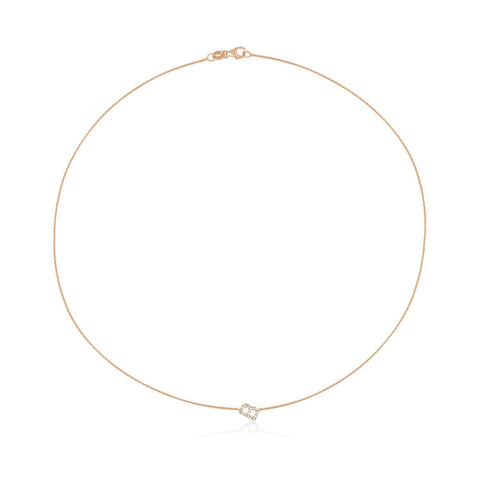 Mini Pave Letter Necklace