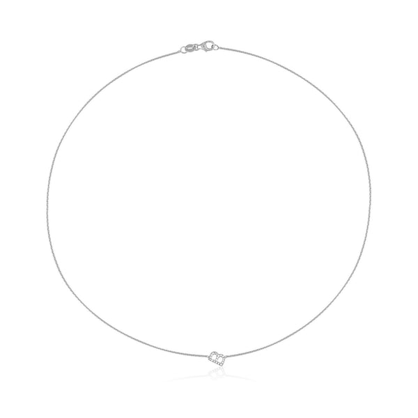 Mini Pave Letter Necklace