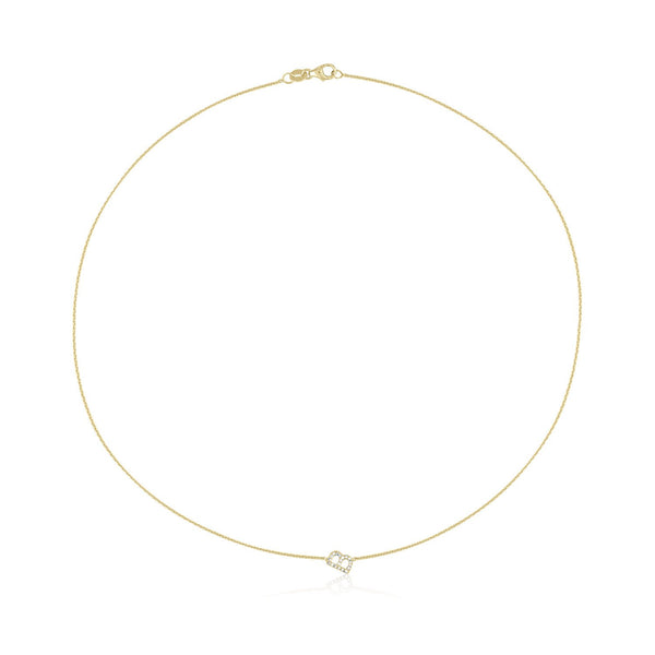 Mini Pave Letter Necklace