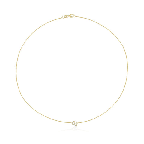 Mini Pave Letter Necklace