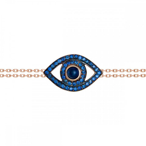 Colored Stone Eye Bracelet