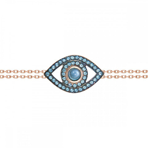 Colored Stone Eye Bracelet