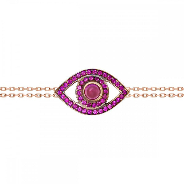 Colored Stone Eye Bracelet