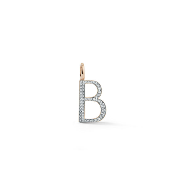 Woolf Gold and Diamond Initial Charm