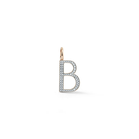 Woolf Gold and Diamond Initial Charm