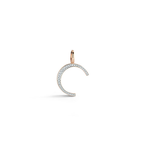 Woolf Gold and Diamond Initial Charm