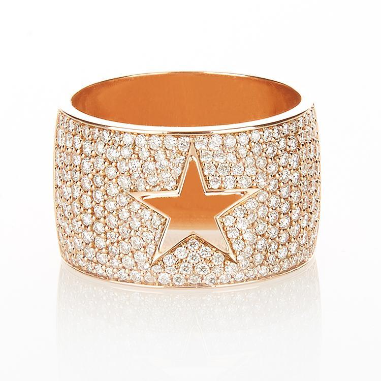 IN STOCK - Rose Gold Shooting Star Ring Size 7.25