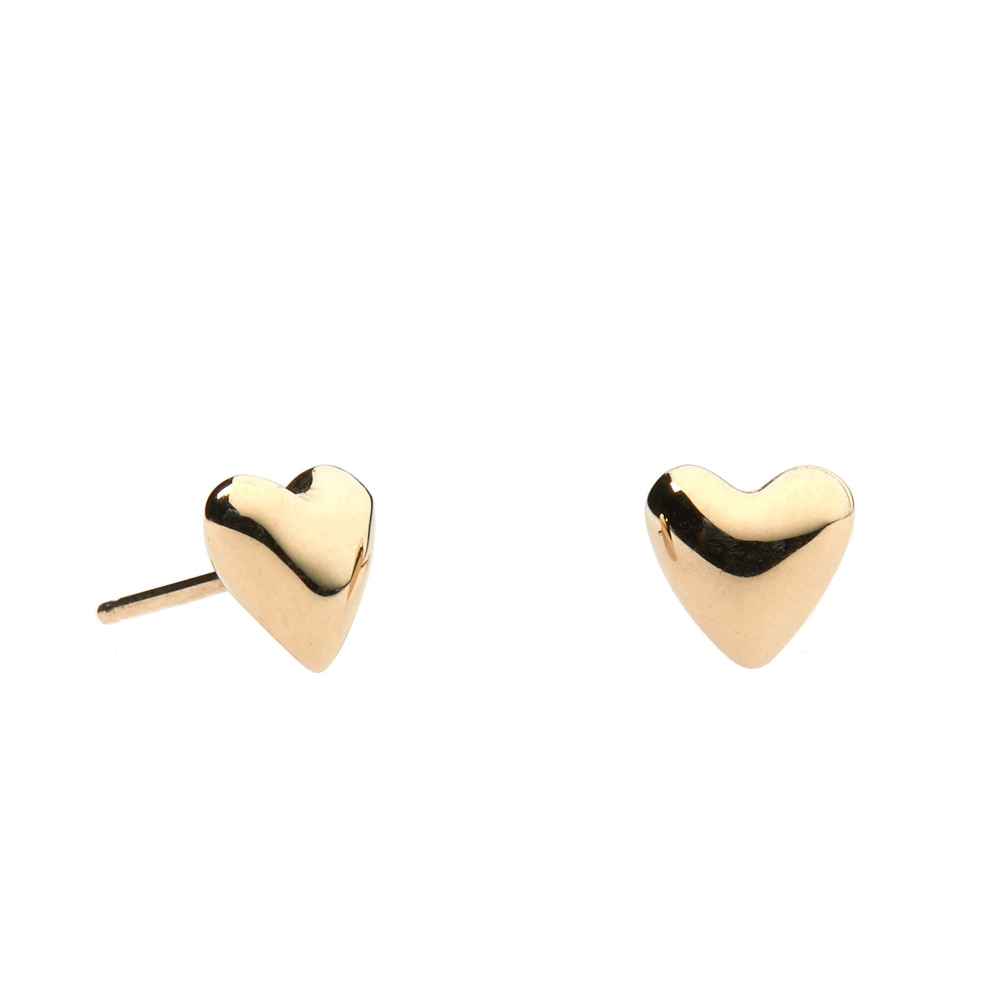 Puffed Heart Studs