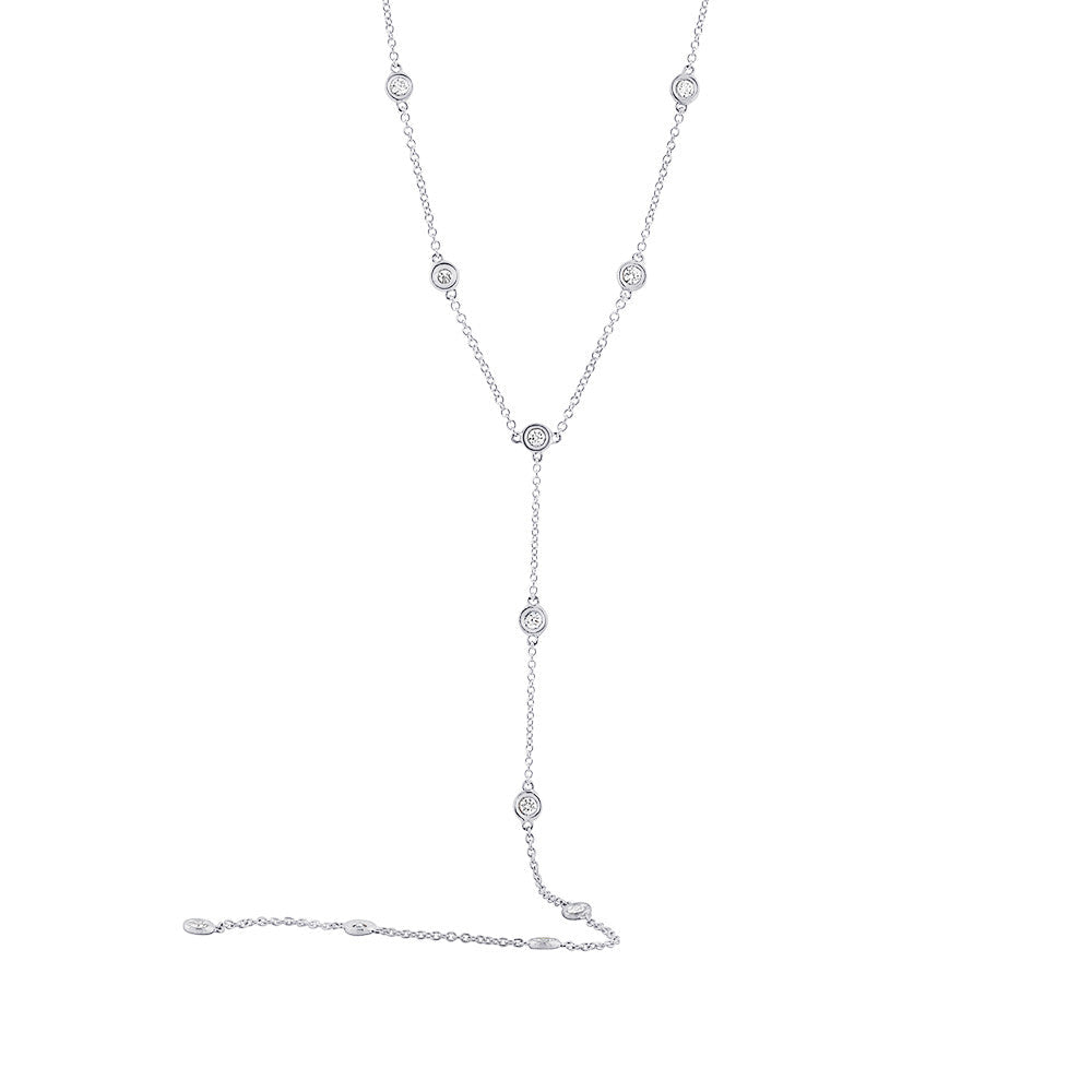 Diamond Bezel Station Lariat