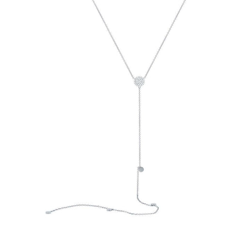 IN STOCK - Pave Disc Lariat