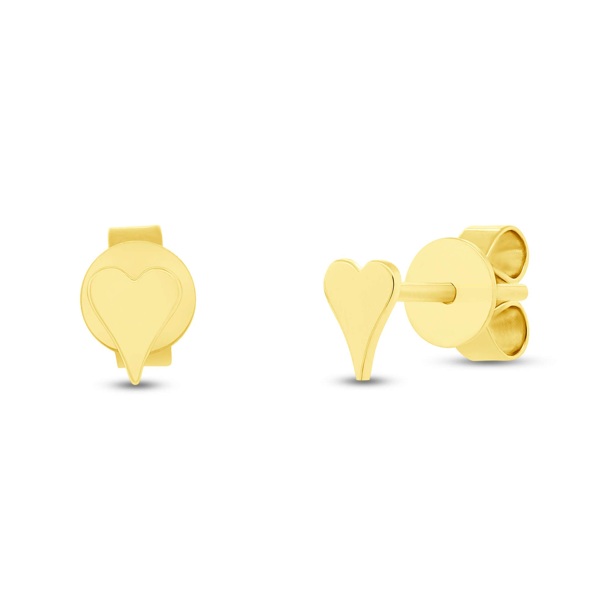 Single Gold Mini Heart Stud