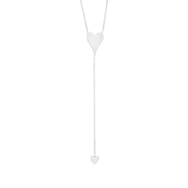 IN STOCK - Two Heart Lariat Necklace
