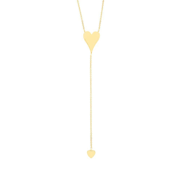 IN STOCK - Two Heart Lariat Necklace