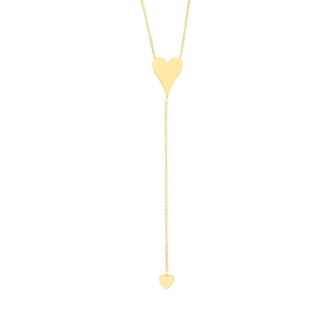 IN STOCK - Two Heart Lariat Necklace