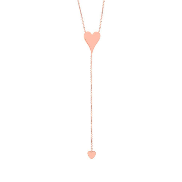 IN STOCK - Two Heart Lariat Necklace