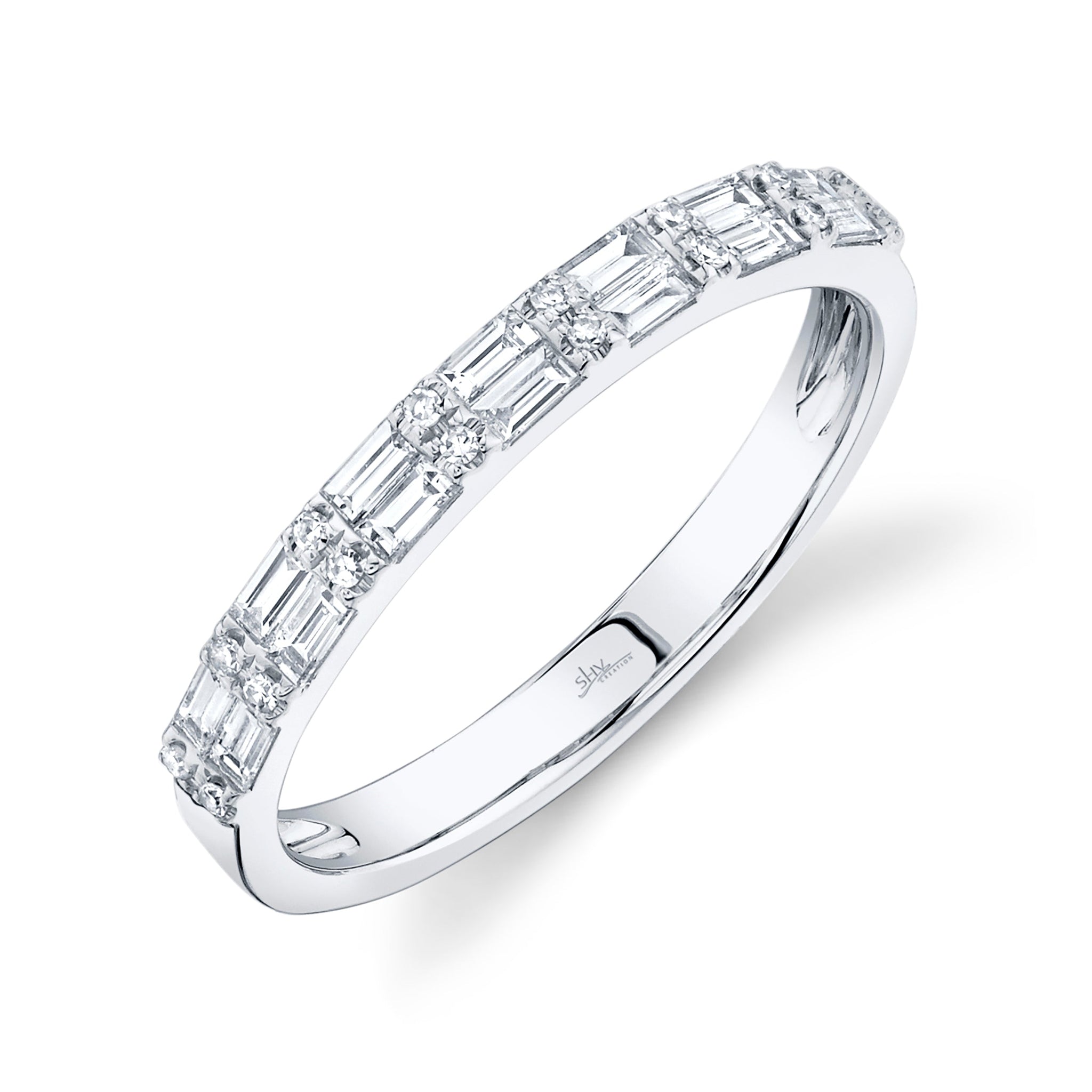 Double Baguette and Round Band