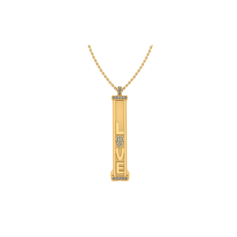Mini Personalized Single-Sided Slider Pendant™