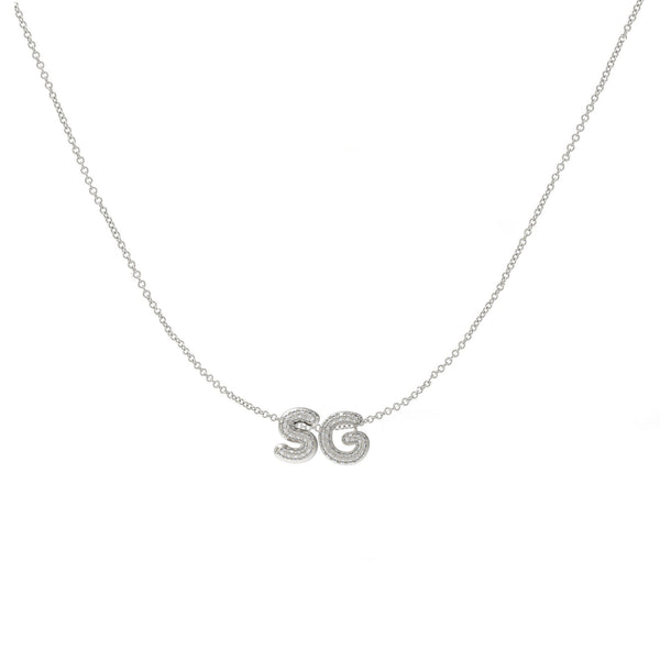 3D Diamond Bubble Necklace