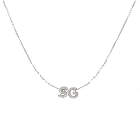 3D Diamond Bubble Necklace
