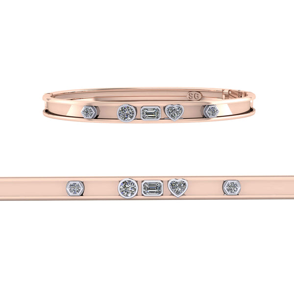Fancy Shape Diamond Slider Bangle™