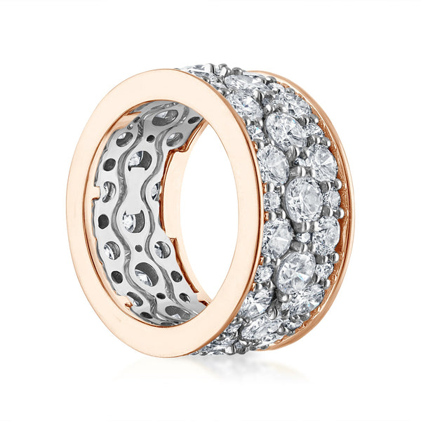Scalloped Diamond Stack Rings