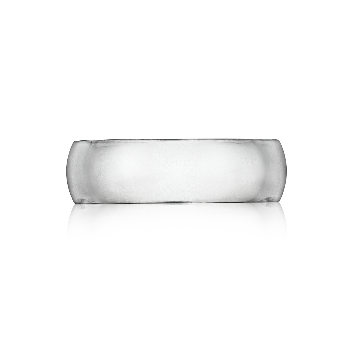 Gold Wedding Band in Platinum